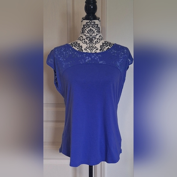 Columbia size M purple short sleeve shirt - Picture 6 of 6